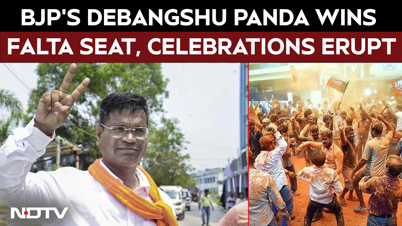 Bengal Falta Poll Results: Celebrations Erupt As BJP's Debangshu Panda Wins From Falta Assembly seat