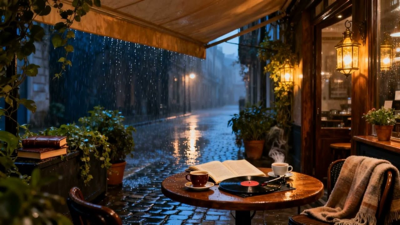 Soft Instrumental Jazz for Study in a Rain-soaked Alley...