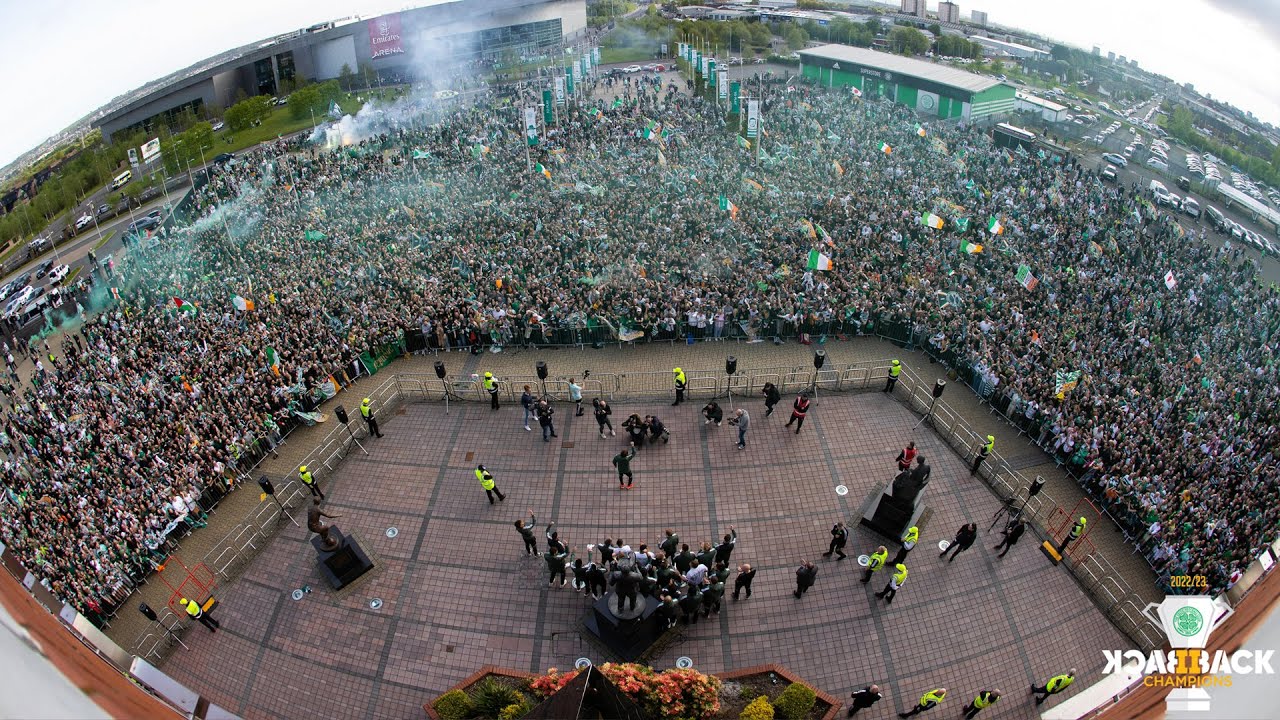 Amazing Scenes at Celtic Park! | Celtic Fans Welcome the Champions of Scotland Back to Paradise!
