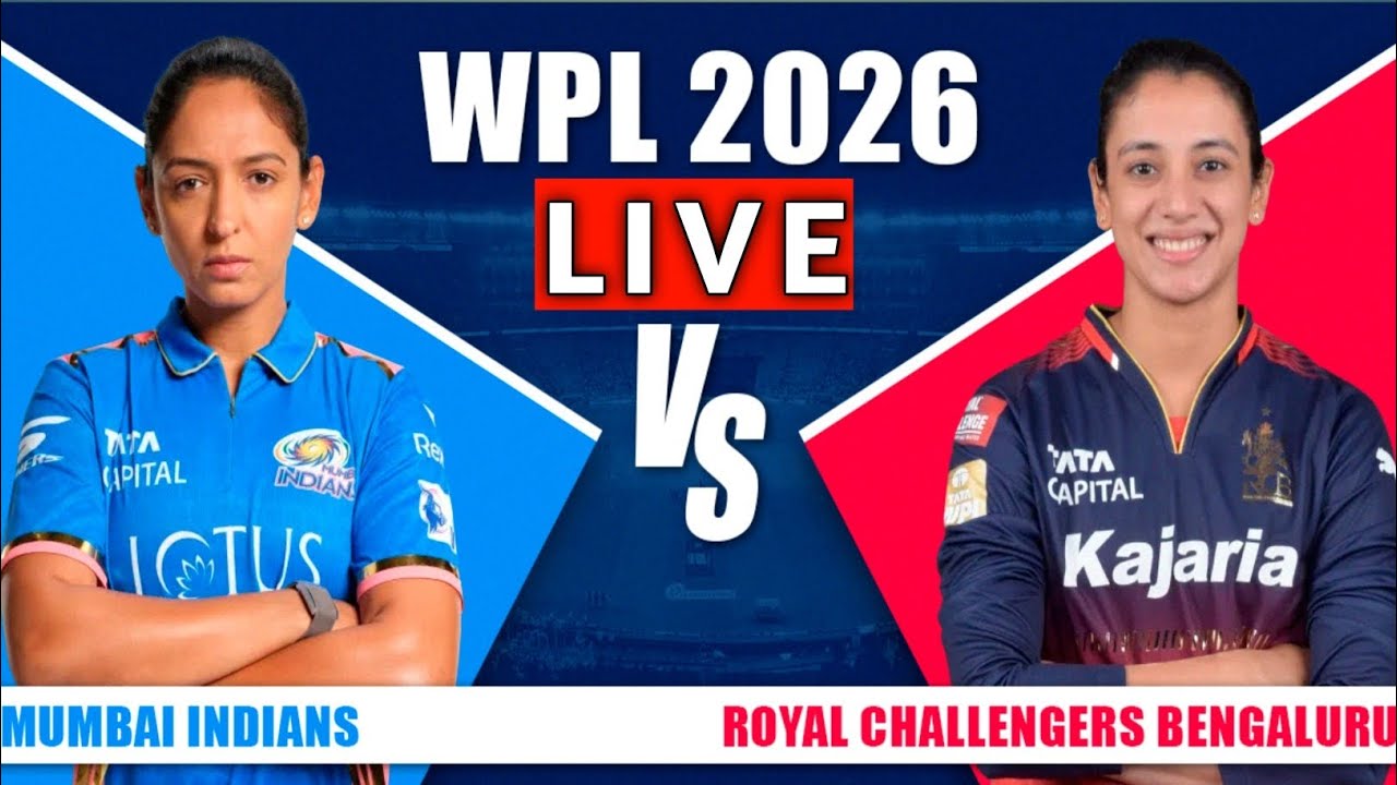 TATA WPL 2026 पहला मैच मुंबई इंडियंस और रॉयल चैलेंजर बंगलुरु के बीच खेला जा रहा है _? 