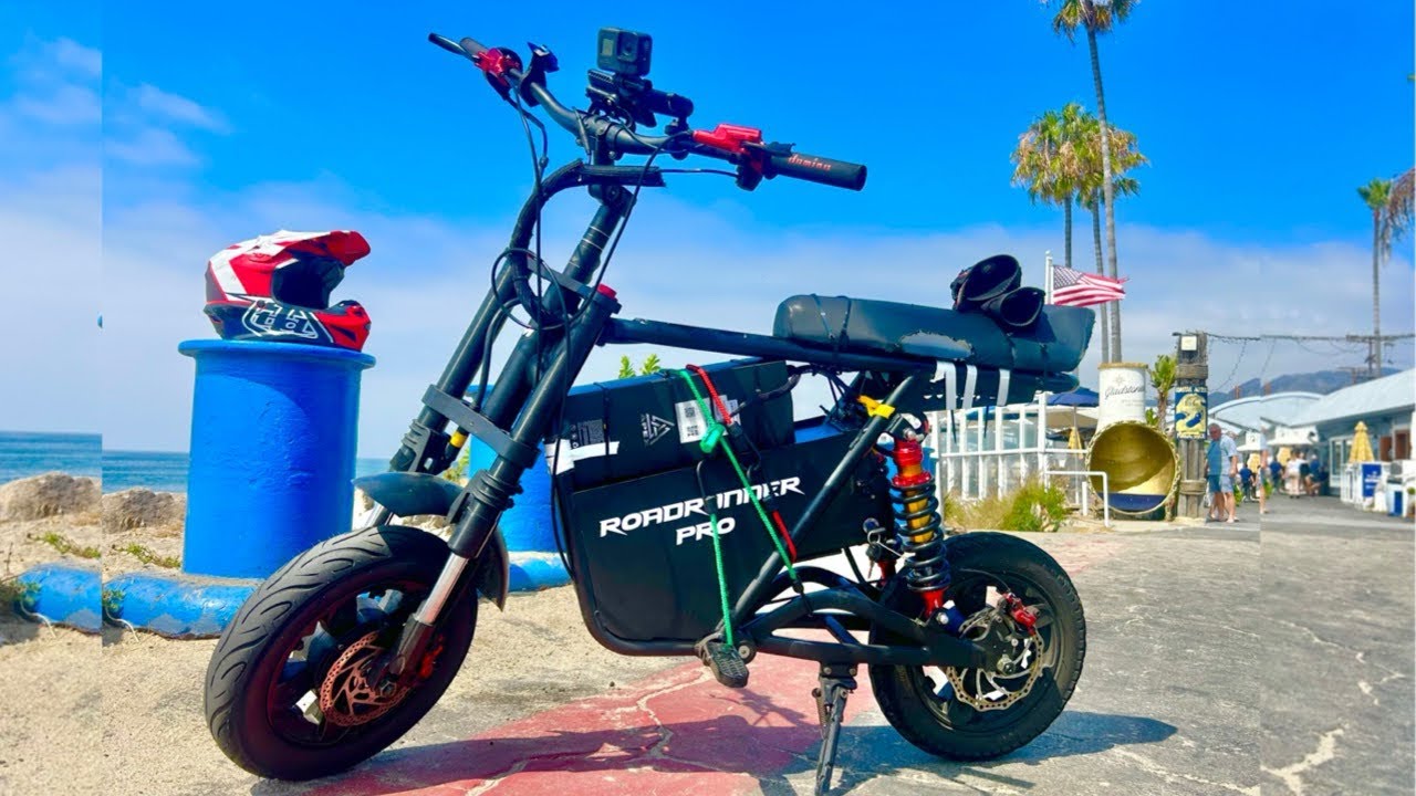 Emove Roadrunner Pro electric scooter RANGE EXTENDER REVIEW a  50 MPH PEV with NO RANGE ANXIETY!