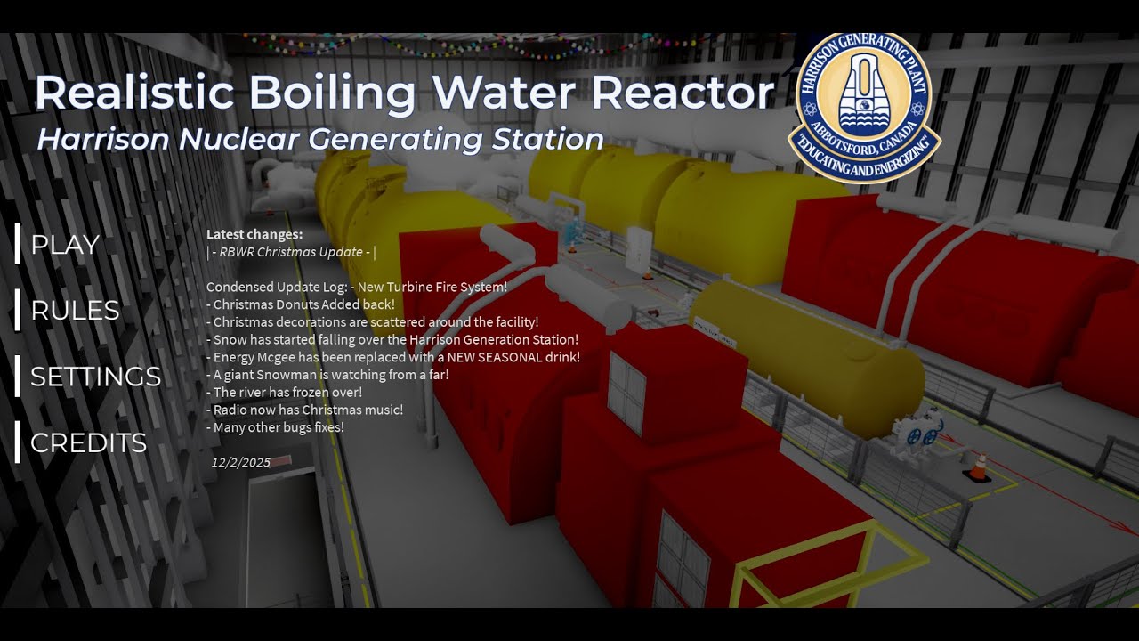 RBWR(realistic water boiling reactor simulator)Unit 1 startup guide V.1.7.5