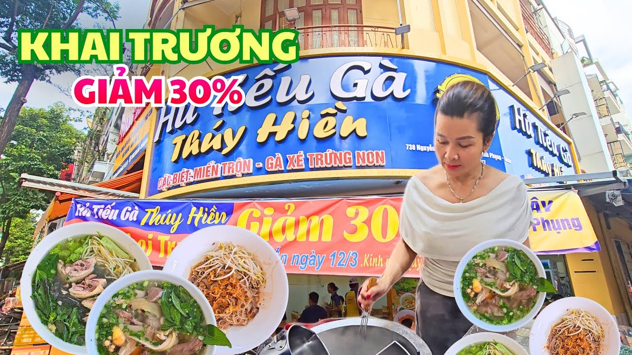 KHAI TRƯƠNG KHUYẾN MÃI giảm 30% toàn menu Hủ Tiếu Gà Thúy Hiền Quận 11, Gà Ta Tươi, Sườn Heo mềm.