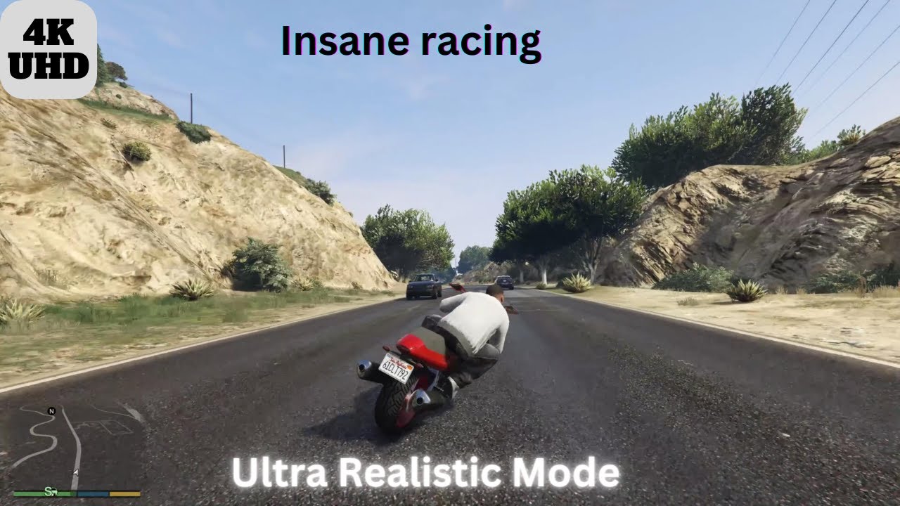 GTA V I 4K HDR I Insane Bike Race I PC game I GTA 4k I GTA ultra HD graphics I GTA realistic mode