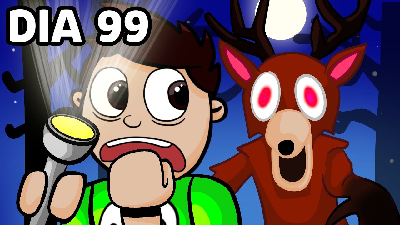 SOBREVIV&Iacute; 100 NOCHES en 99 Noches en el Bosque (Roblox 99 Nights in the Forest 🔦)