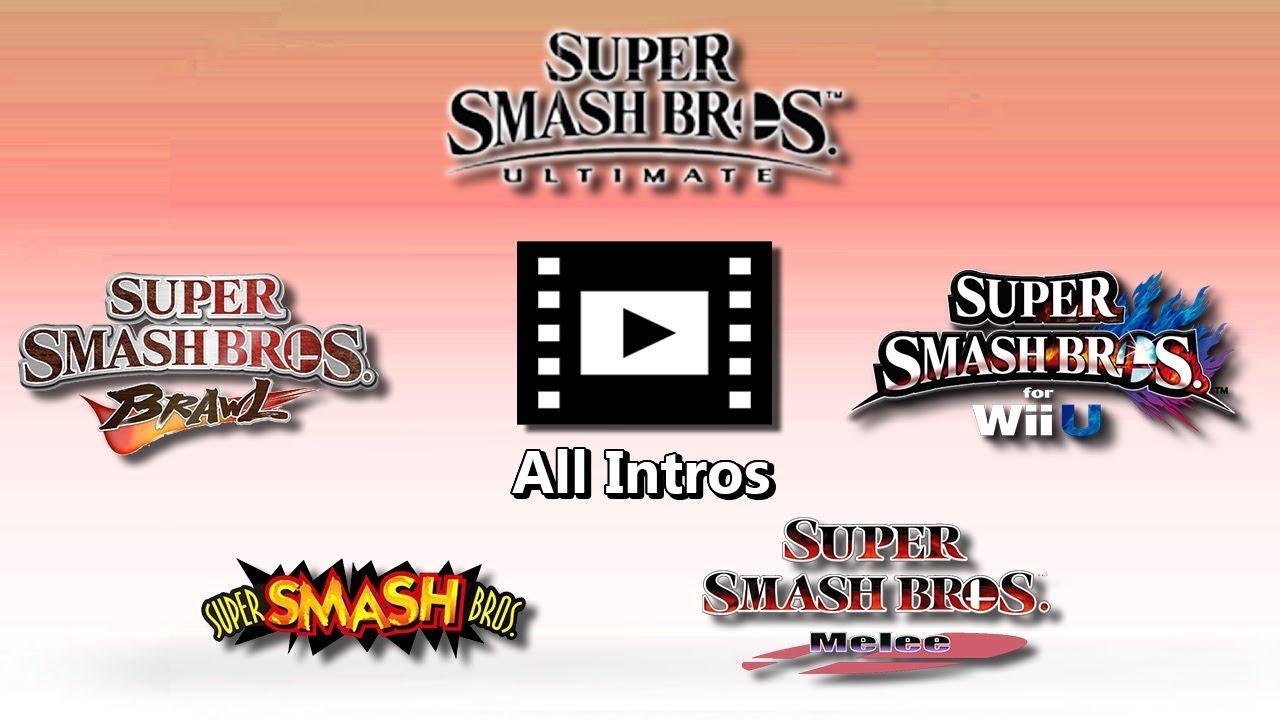 Evolution of Super Smash Bros Intro (1999-2018) | (60FPS)
