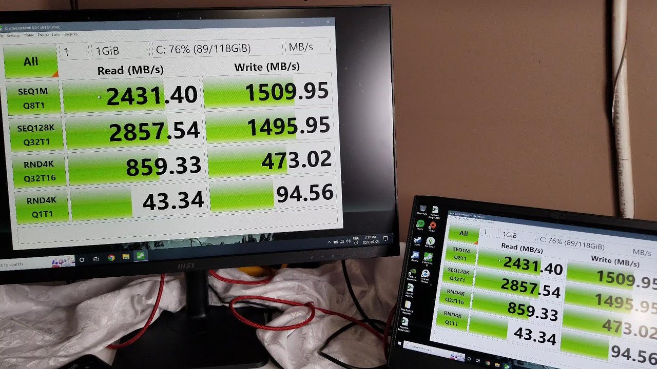 Crystal Disk Mark/Disk Info, Testing Drives & Replacing M.2 in HP Omen
