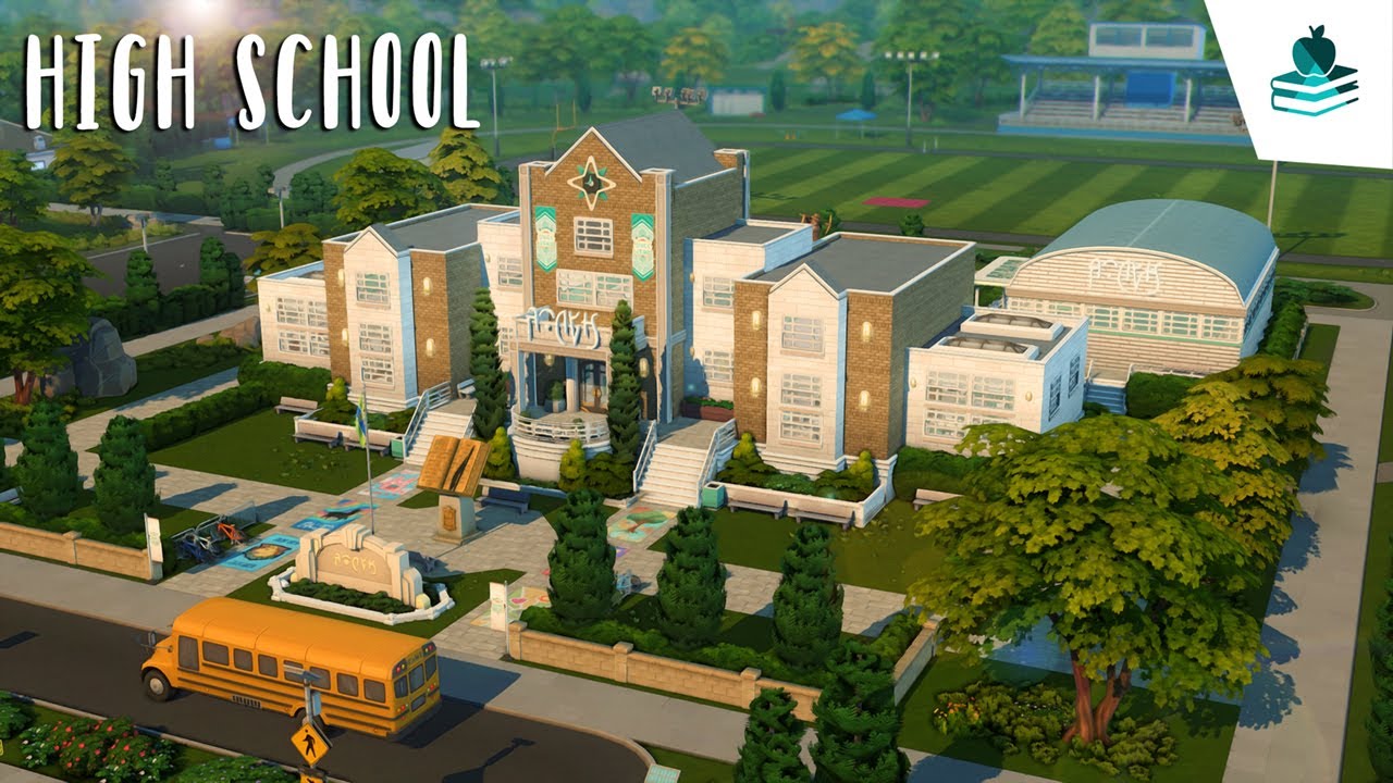 Моя ПЕРВАЯ постройка школы! 🏫 // Sims 4 Скоростное строительство