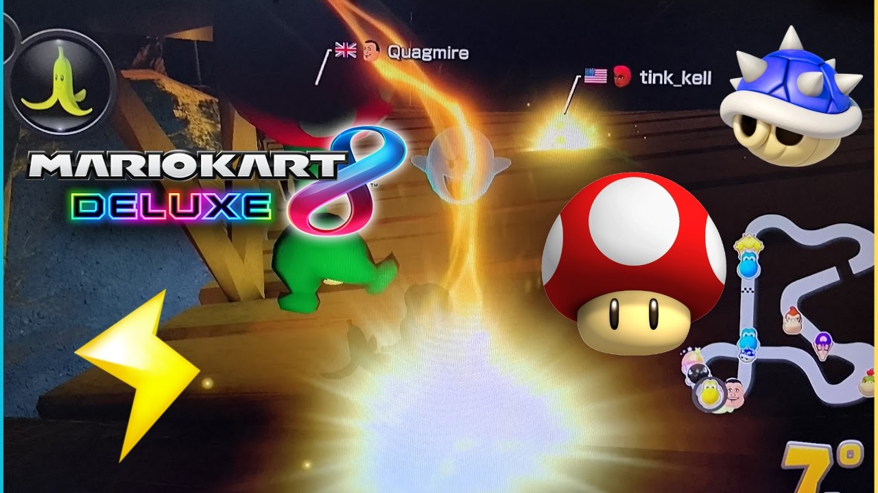 ¡Shock dodge en Parque de la rivera! Mario Kart 8 Deluxe parte 64