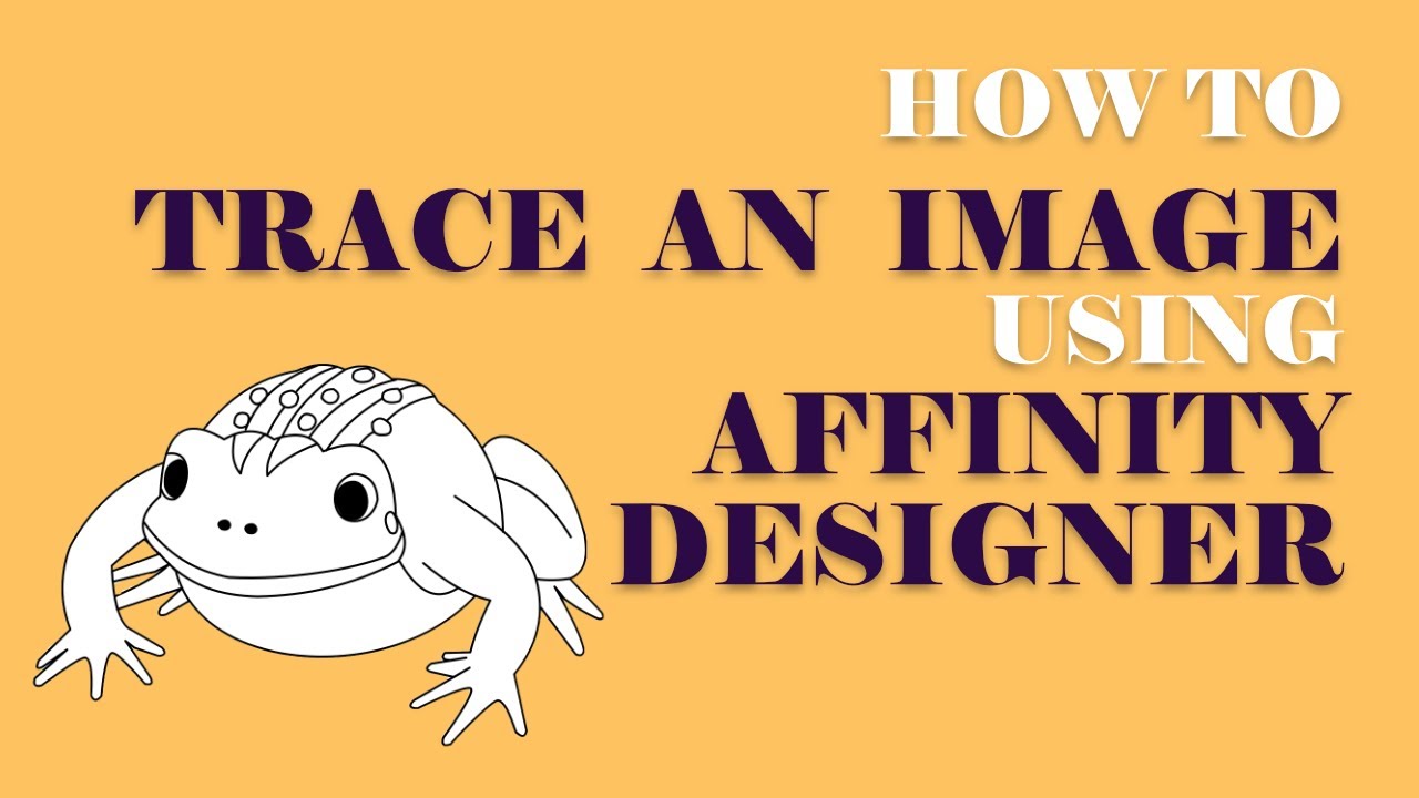 How to Trace an Image using Affinity Designer