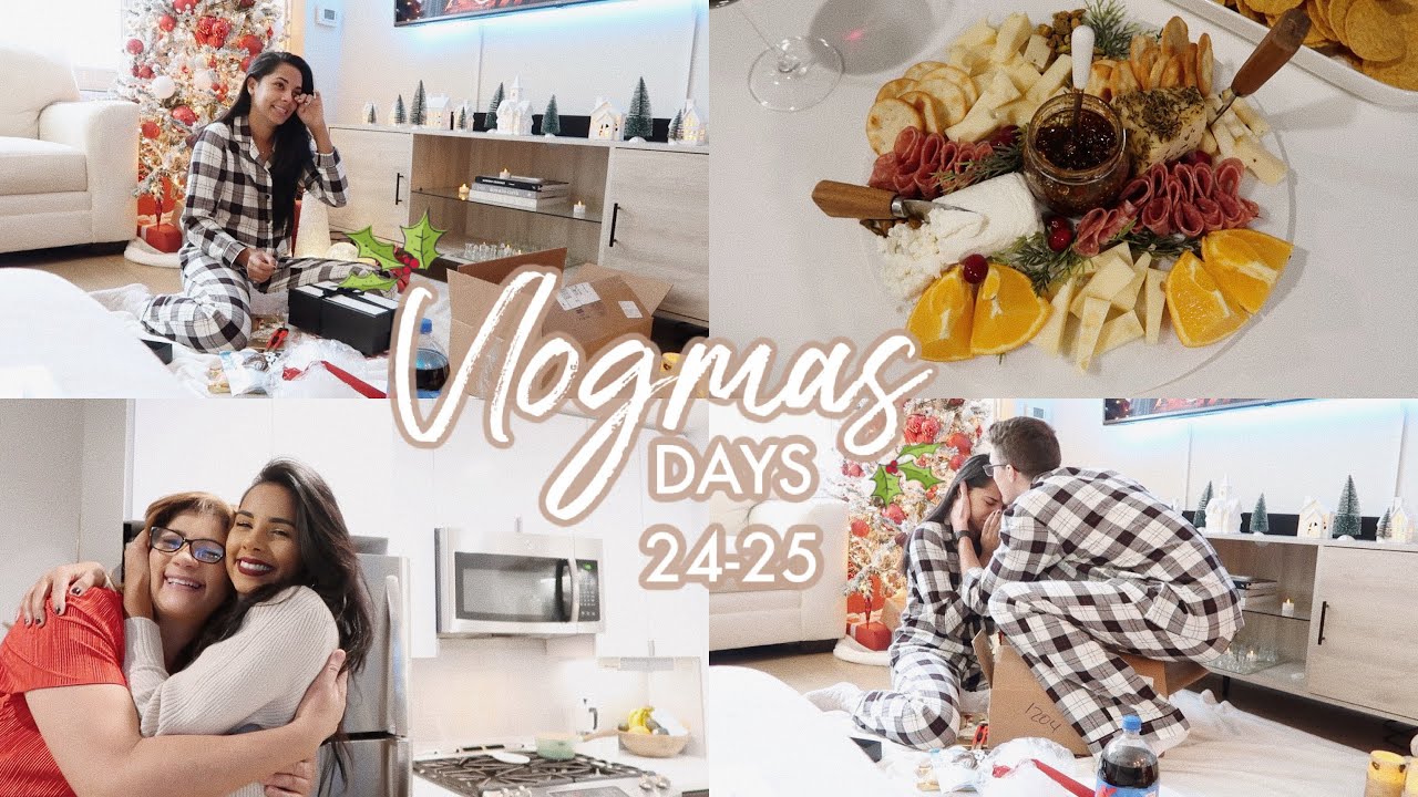 VLOGMAS 24 & 25: Christmas Eve, Favorite Wines, Charcuterie Board, Gifts + More