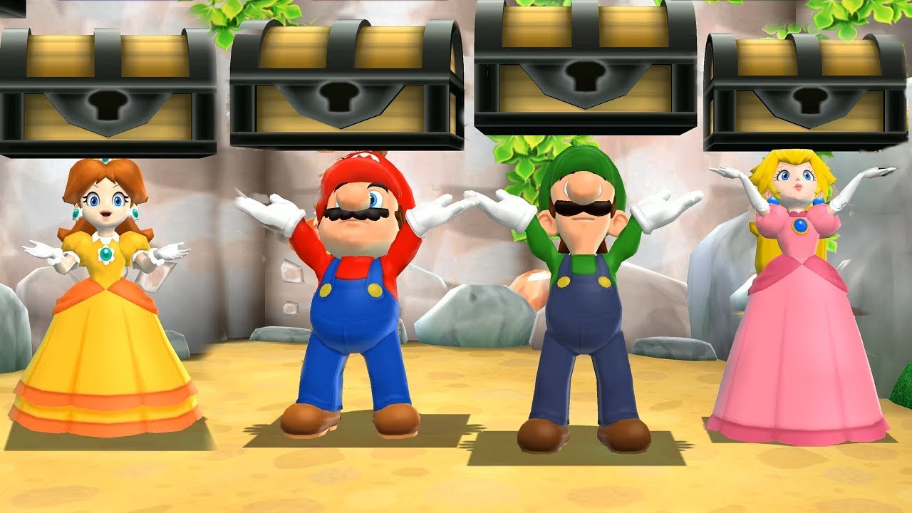 Mario Party 9 Step It Up - Daisy vs Mario vs Peach vs Luigi Master Difficulty| Cartoons Mee