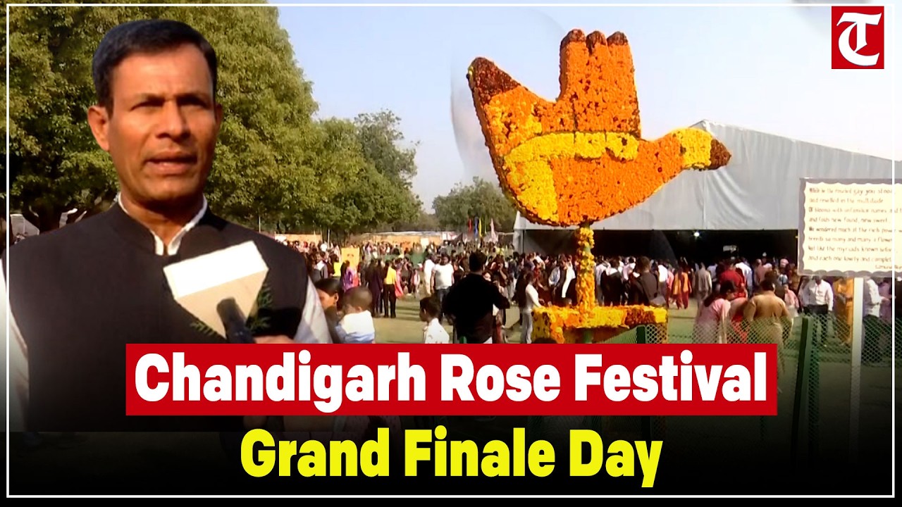 Chandigarh Wraps Up 54th Rose Festival with Grand Finale at Zakir Hussain Rose Garden