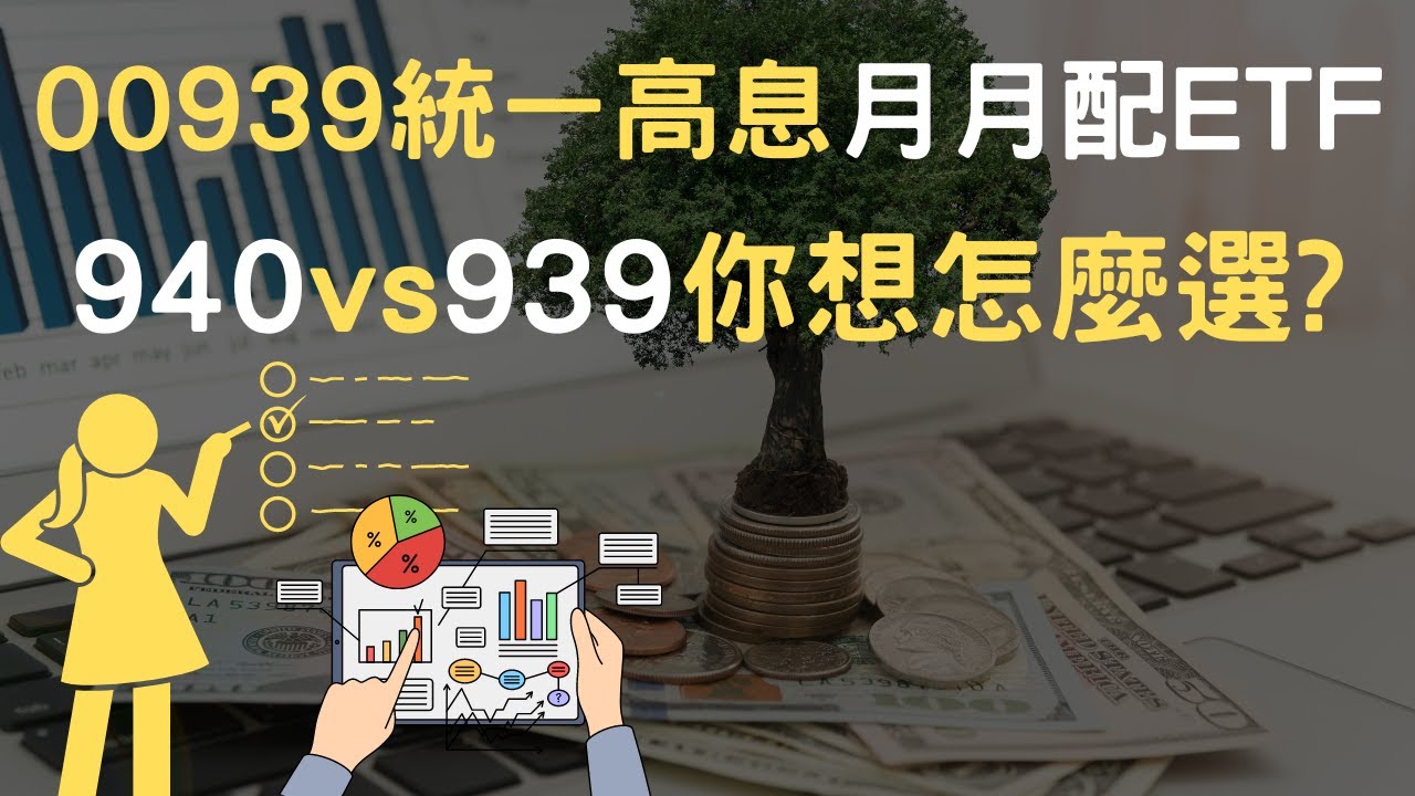 00939統一高息月月配ETF｜940vs939你想怎麼選?(附中文字幕)