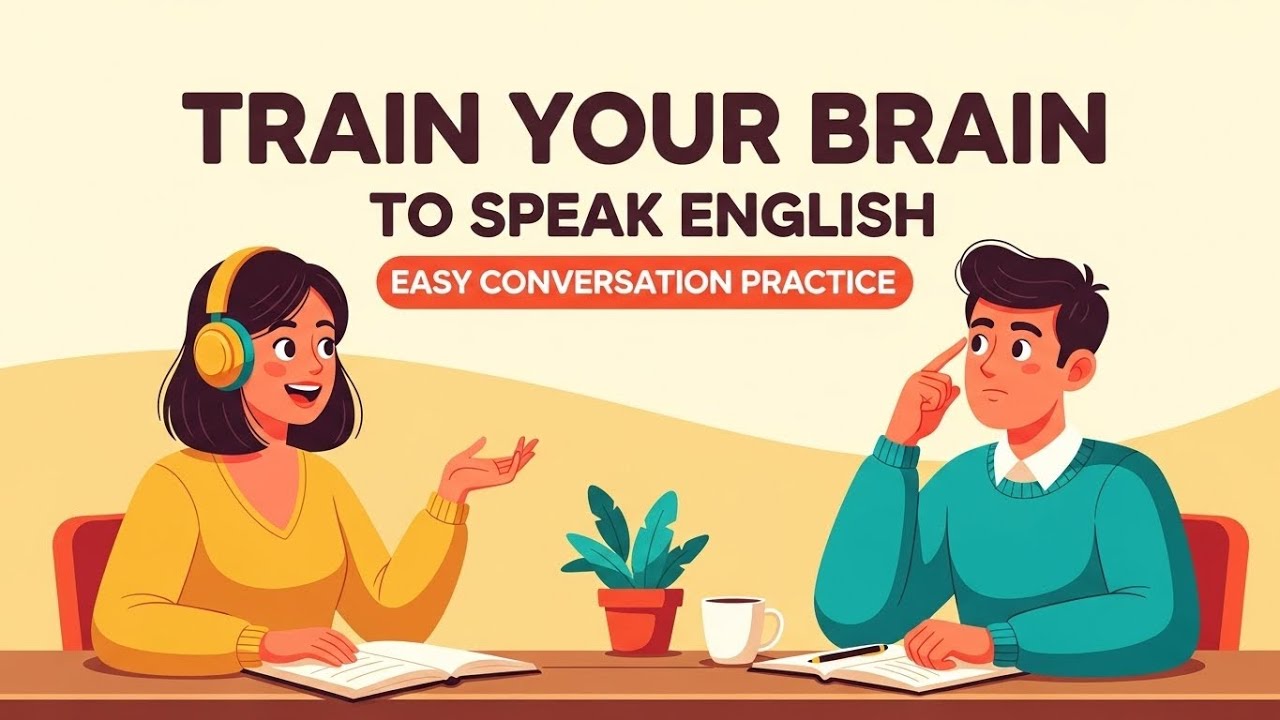 Train Your Brain to Speak English Naturally -  English Conversation Podcast