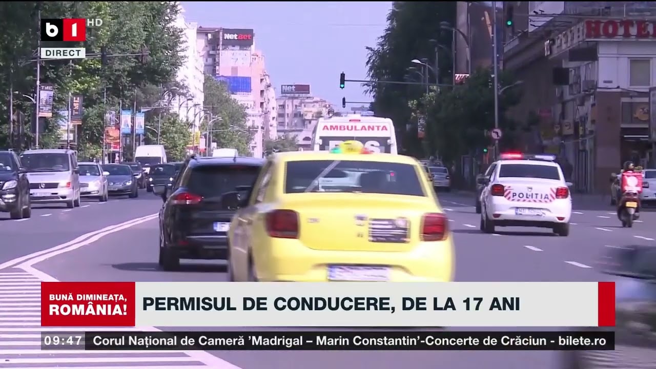 PERMISUL DE CONDUCERE, DE LA 17 ANI_Știri B1TV_22 oct. 2025