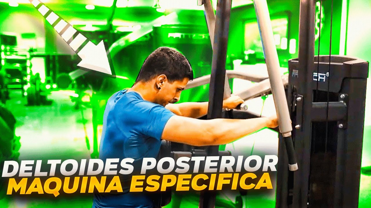 Gana más MASA MUSCULAR en tus HOMBROS | Deltoides posterior en máquina | GFit Coach