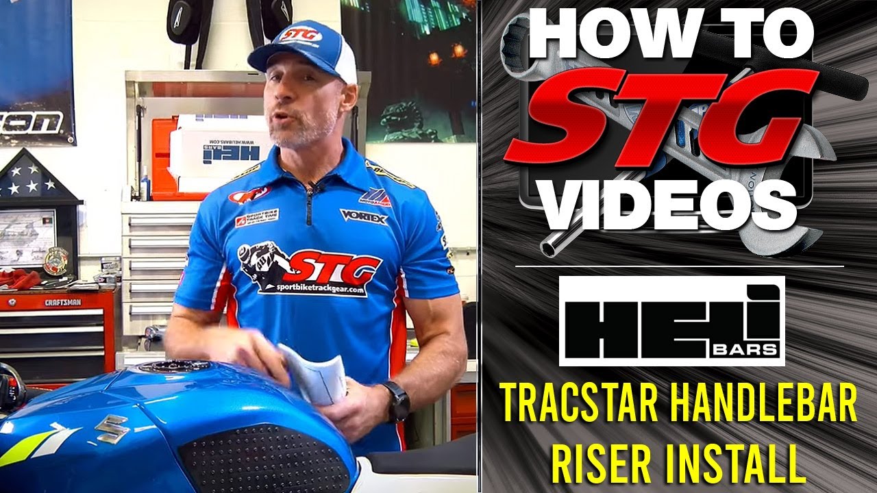 Helibars Suzuki GSX-R1000 17-23 TracStar Handlebar Risers How To Install from SportbikeTrackGear.com