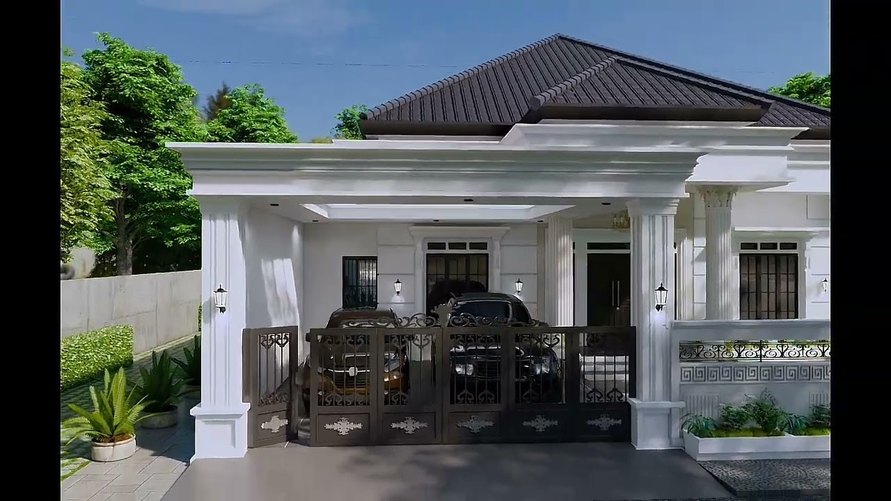 DESAIN RUMAH KLASIK MODERN. 