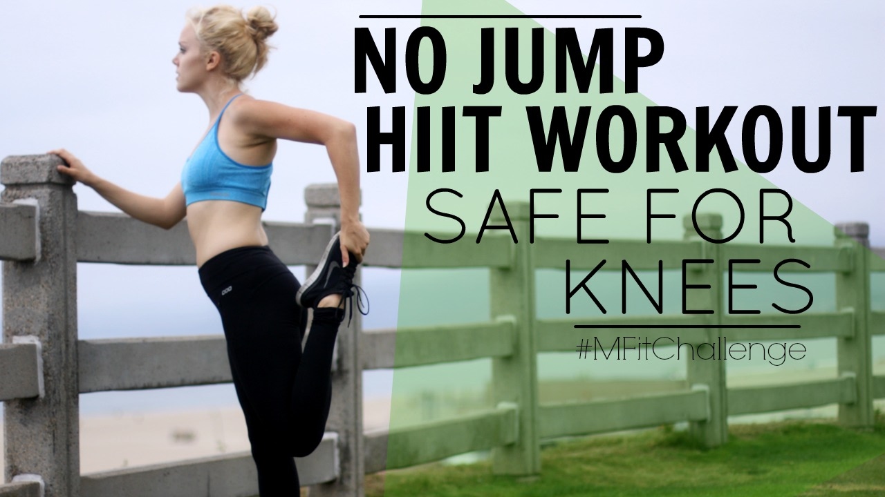 HIIT Workout Safe For The Knees (No Jump) | MFit