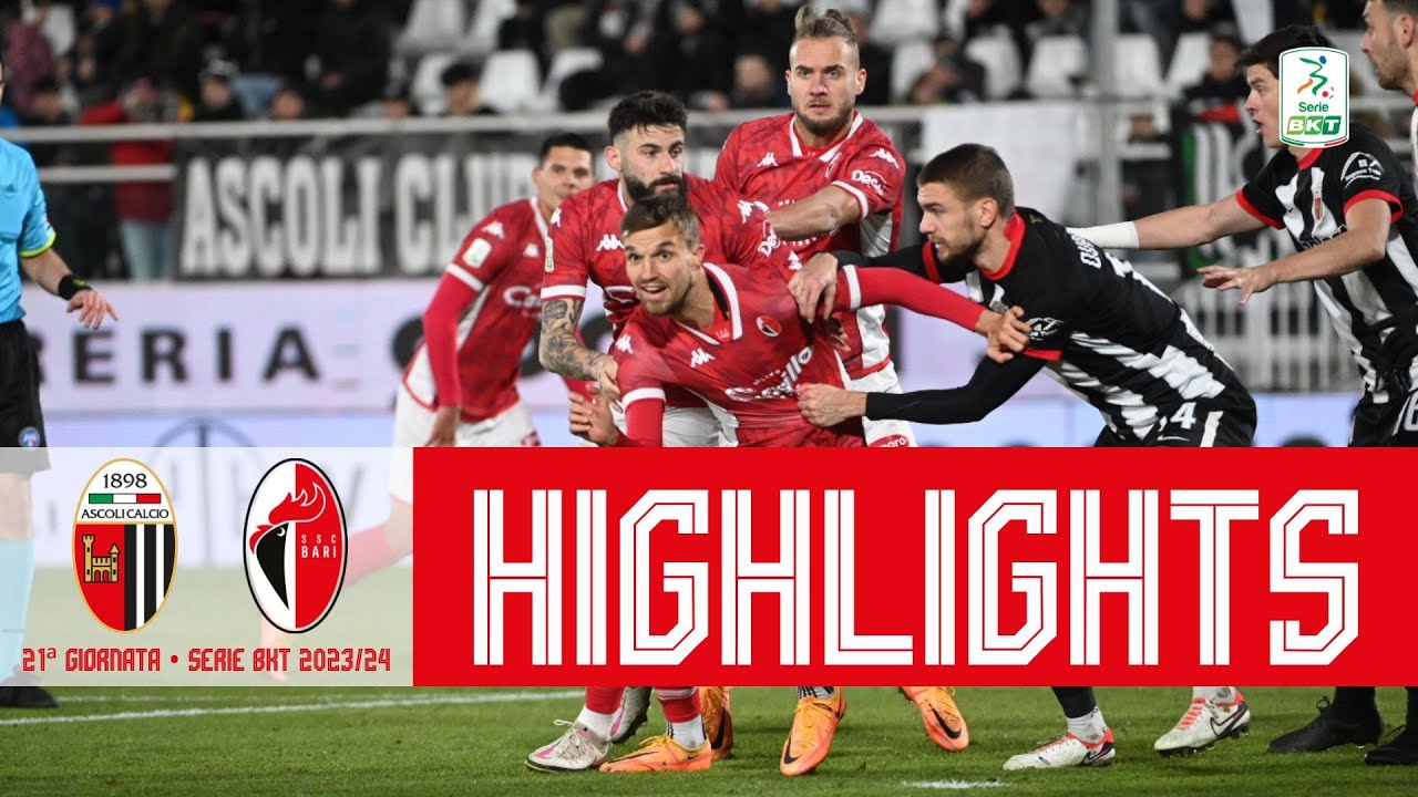 Ascoli-Bari 2-2 | Serie BKT Highlights 2023-24