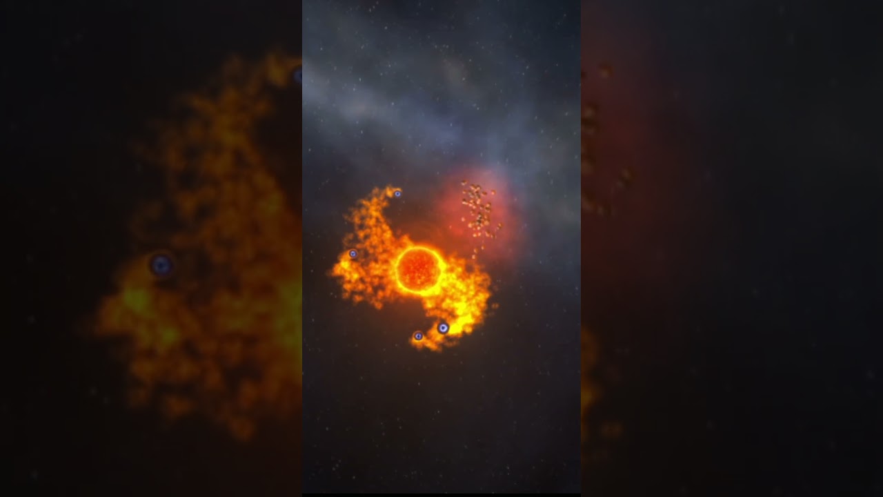 worm hole vs sun - solar smash simulation 