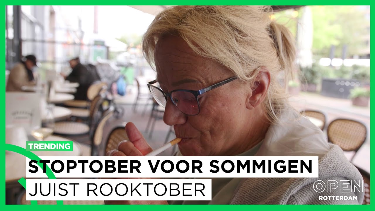 Het is Stoptober, maar voor sommige Rotterdammers blijft het Rooktober | TRENDING