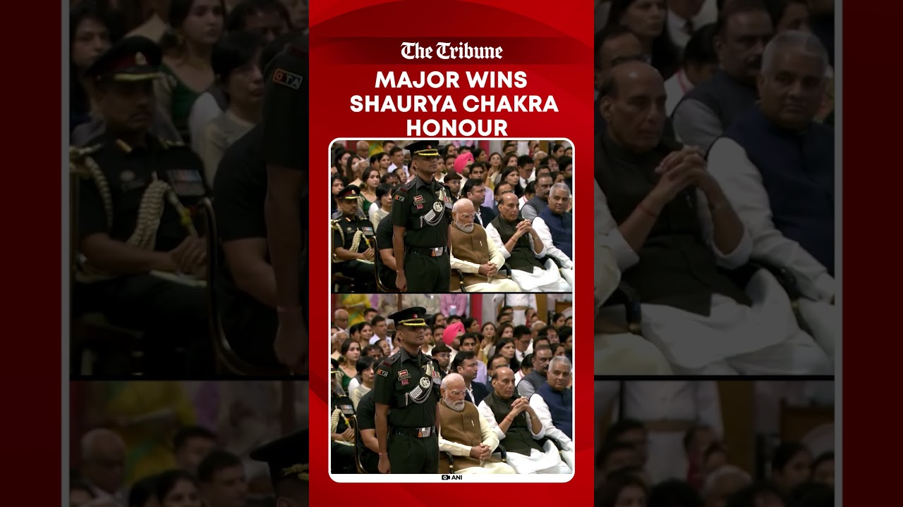 Major Aditya Pratap Singh awarded Shaurya Chakra for bravery in Arunachal Pradesh