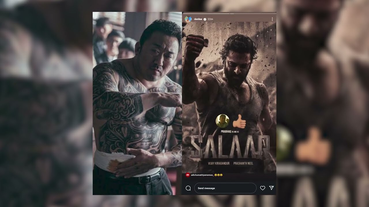 Prabhas Vs Don lee | Don Lee Instagram Story | Salaar 2