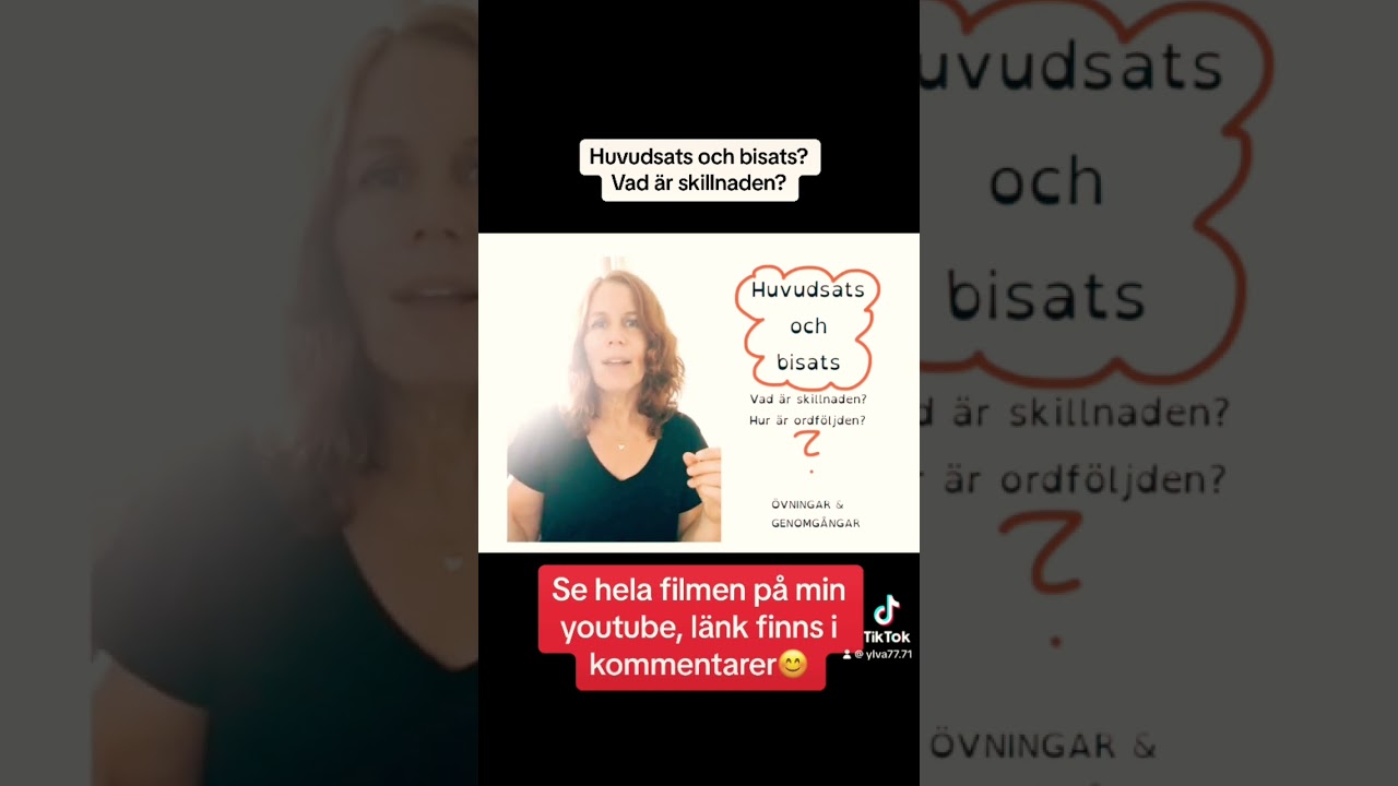 Skillnad på huvudsats & bisats? Kan du klara övningarna?