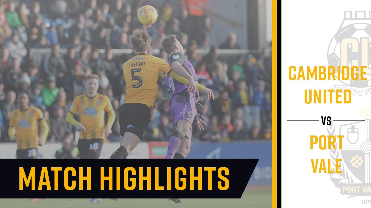 Cambridge U v Port Vale