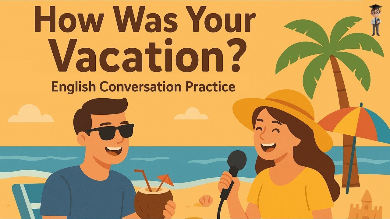 What's the BEST Way to Practice English Conversation for Beginners | Let's Talk About Vacation