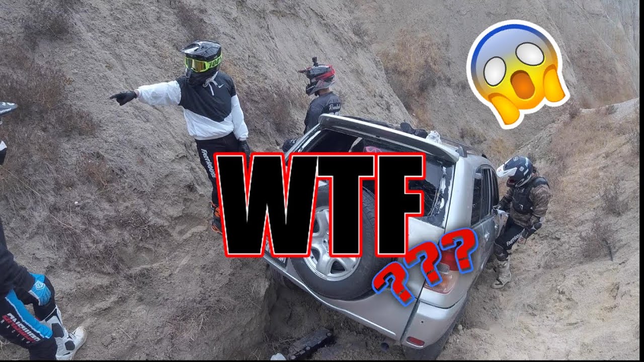 Rav_4 found stuck in Canyon in Bakersfield, Hart Park #dirtbikes #motocross #mx #rav4