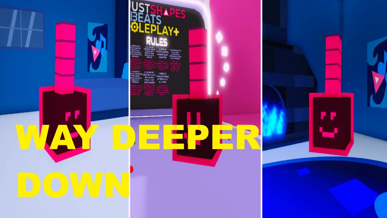 How to get WAY DEEPER DOWN BADGE + COOL FRIENDS MORPH in JUST SHAPES & BEATS ROLEPLAY+ ROBLOX!