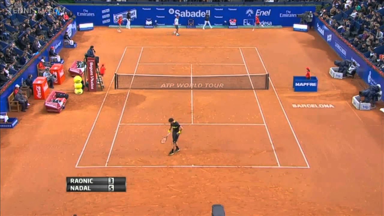Milos Raonic vs Rafael Nadal Barcelona 2013 Highlights HD