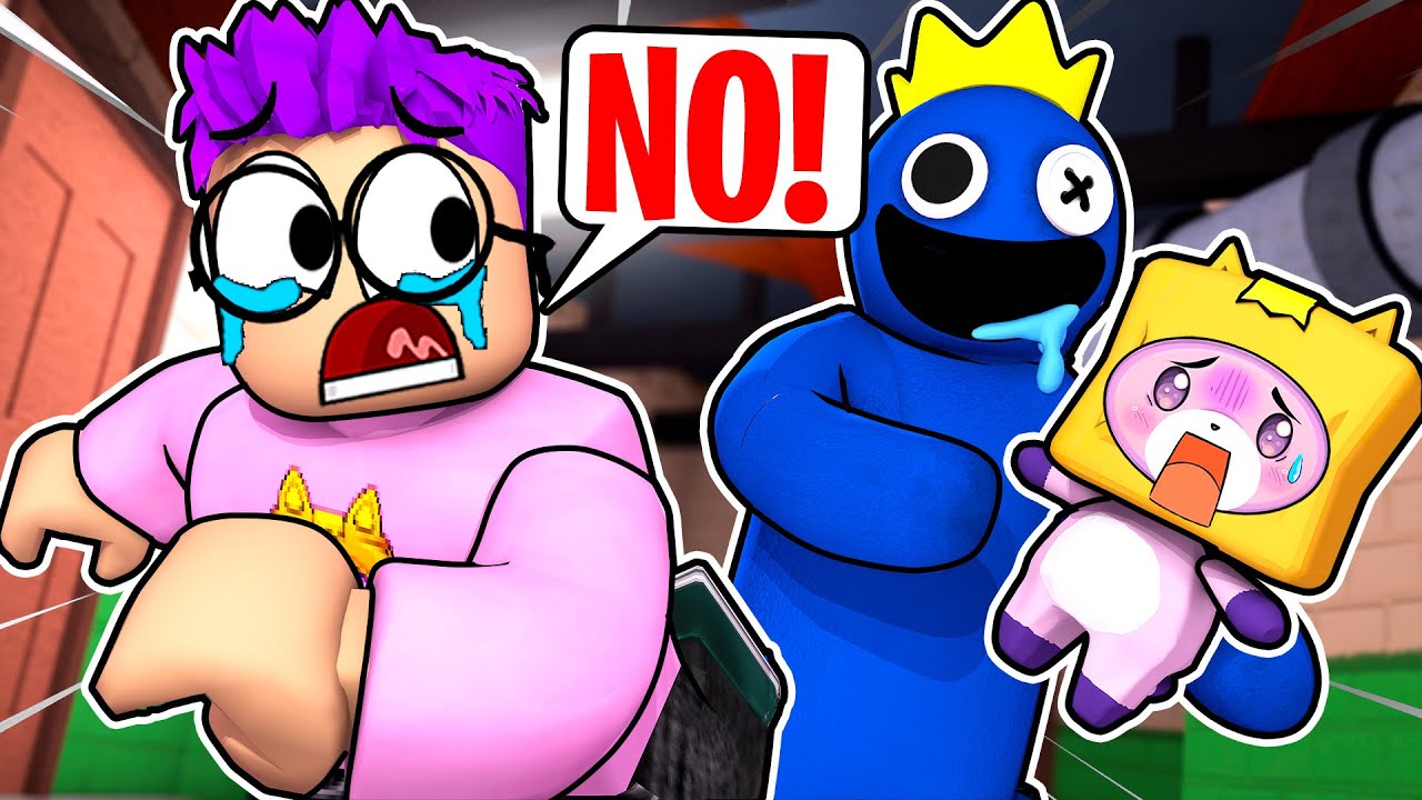 LANKYBOX Playing ROBLOX RAINBOW FRIENDS!? (SECRET ENDING UNLOCKED!)