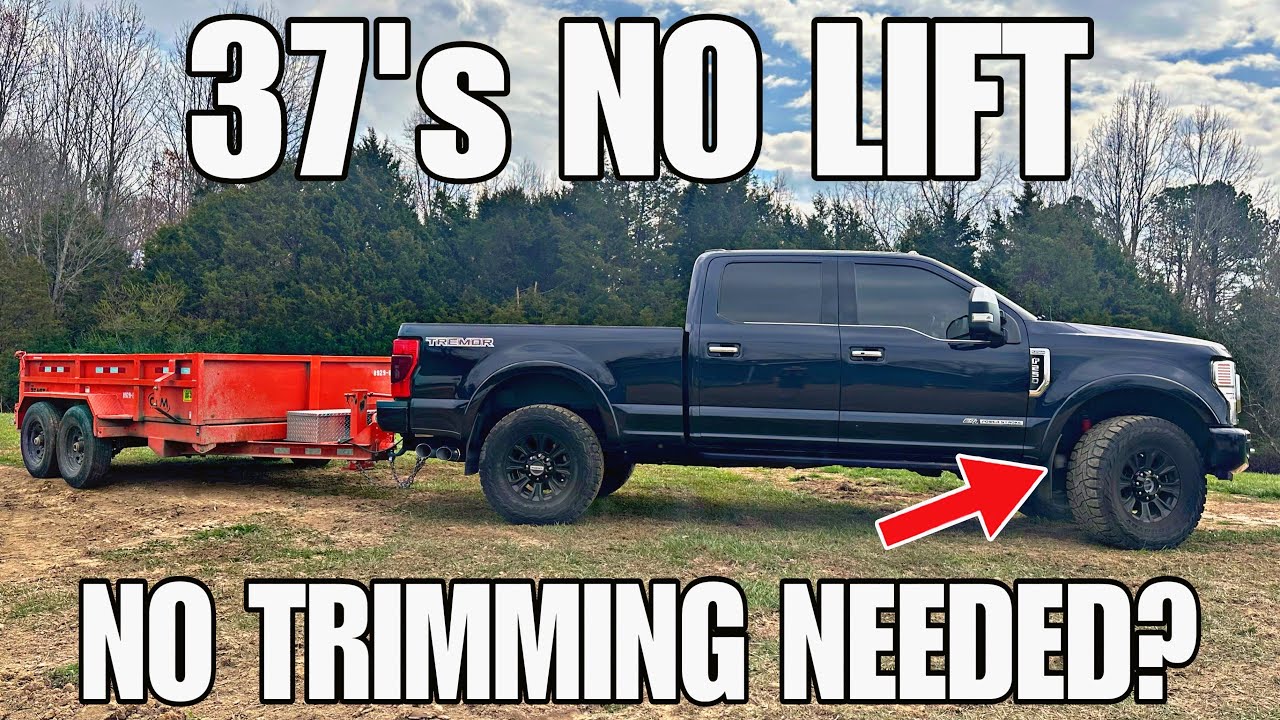 37's NO LIFT: Flex Test, Towing, Fitment