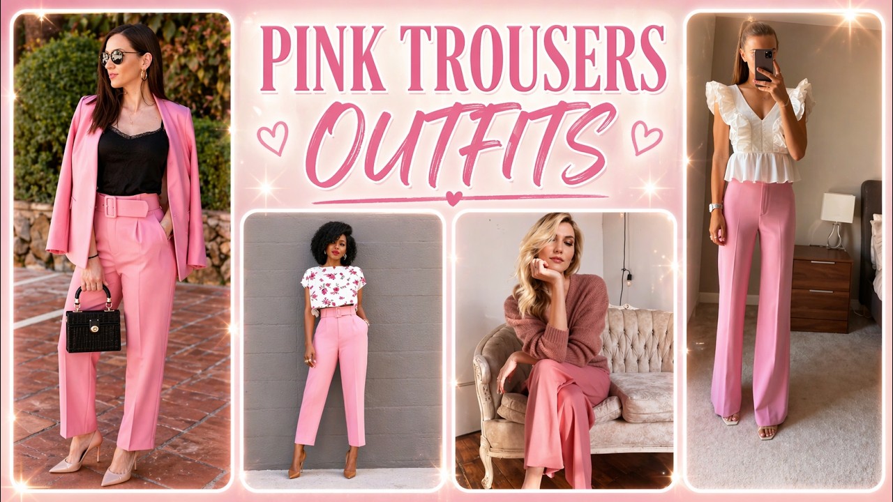 PINK TROUSERS OUTFITS