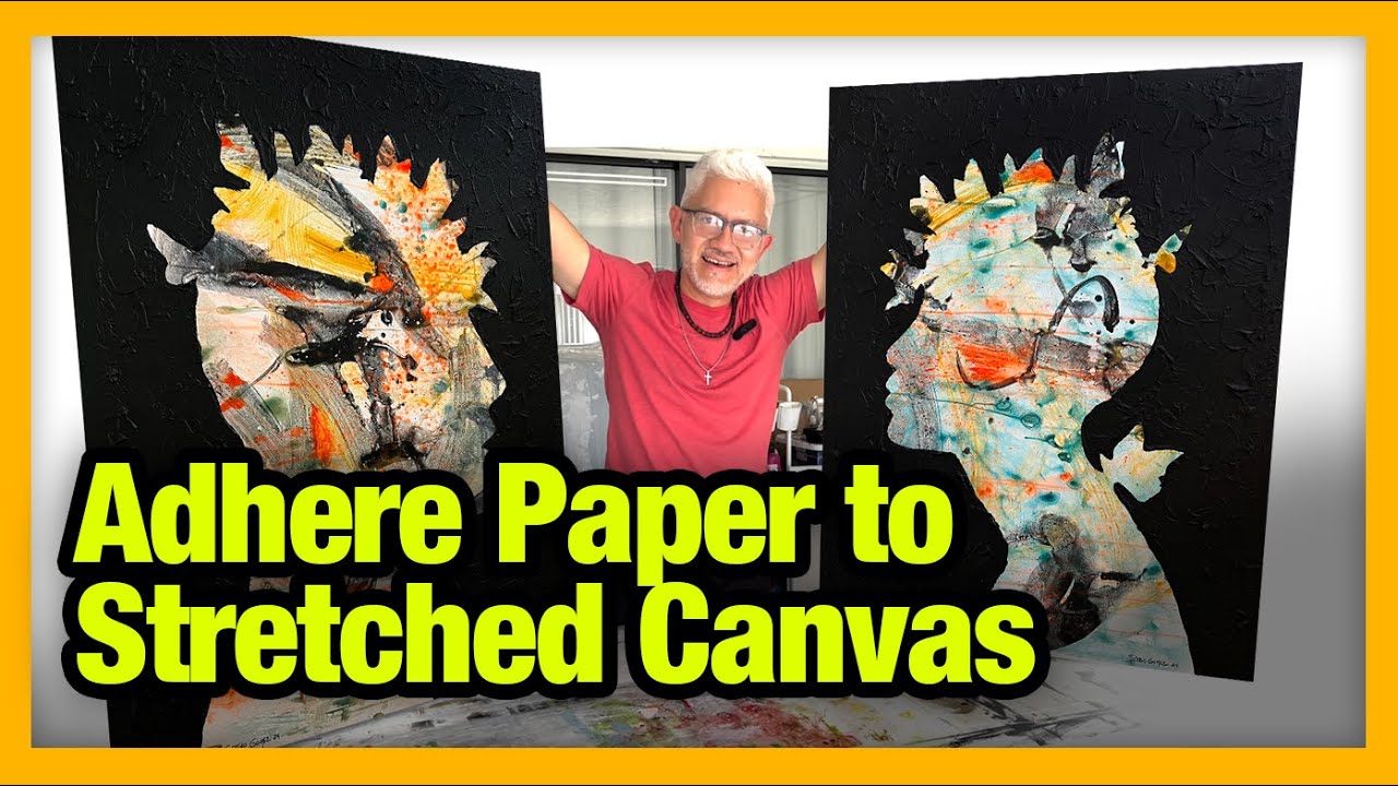 PRO Artists Use This One Trick For Adhering Paper to Canvas