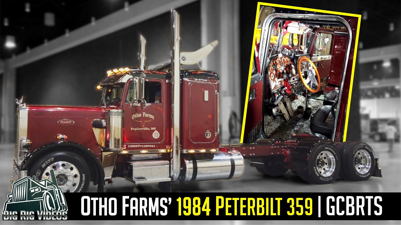 Otho Farms’ 1984 Peterbilt 359 | The interior is 100% custom and the floorboard dates back to 1930.