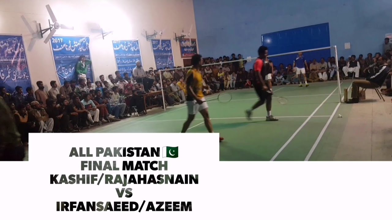 Kashif sulehri & Raja Hasnain vs Irfan Saeed & Azeem sarwer | Badminton Pakistan Final match