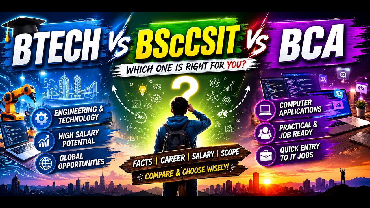 BTech, BSc CSIT or BCA? Complete Comparison for +2 Students | Nepal Guide