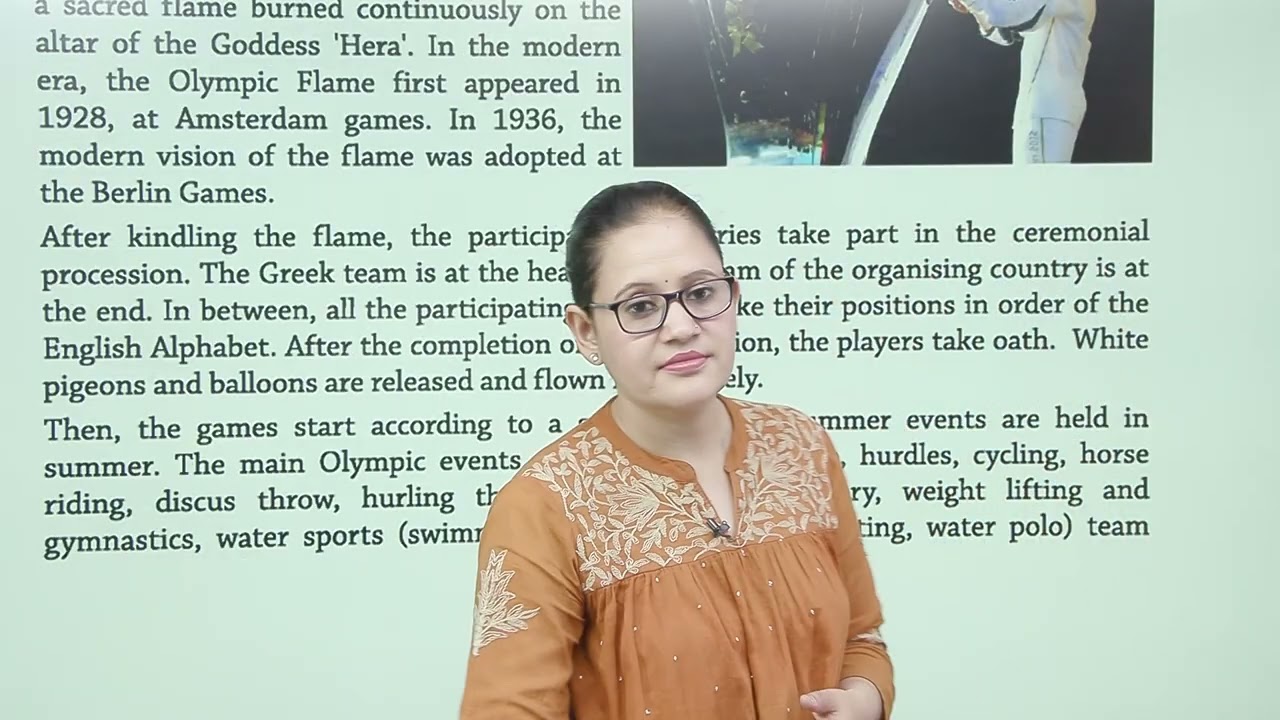 Ch 12 | The Olympics | My English Reader | Class 08 | Growing Mind | For children