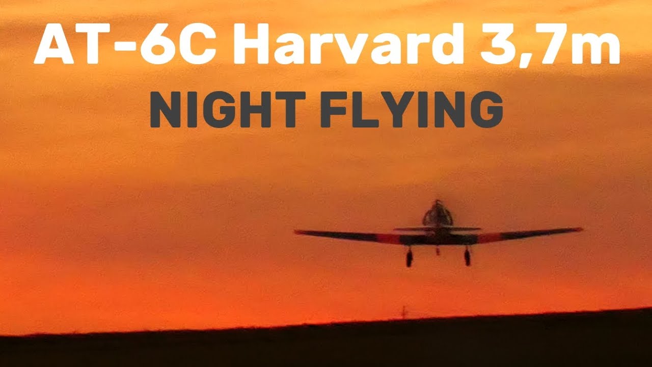 North American AT-6C Harvard 3,7m | NIGHT FLYING | 4K | Syrovice 2024