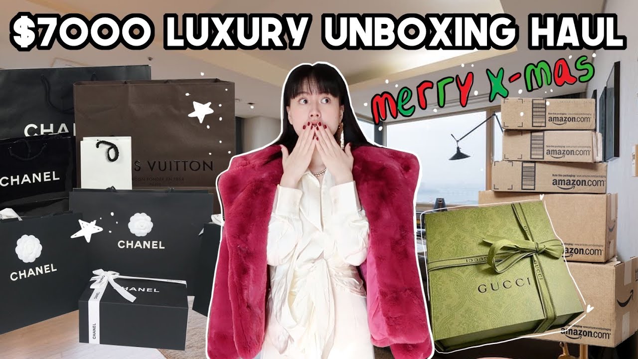$7000 Huge Luxury Christmas Unboxing Haul: Gucci, Bottega, Marc Jacobs, Ferragamo | Q2HAN