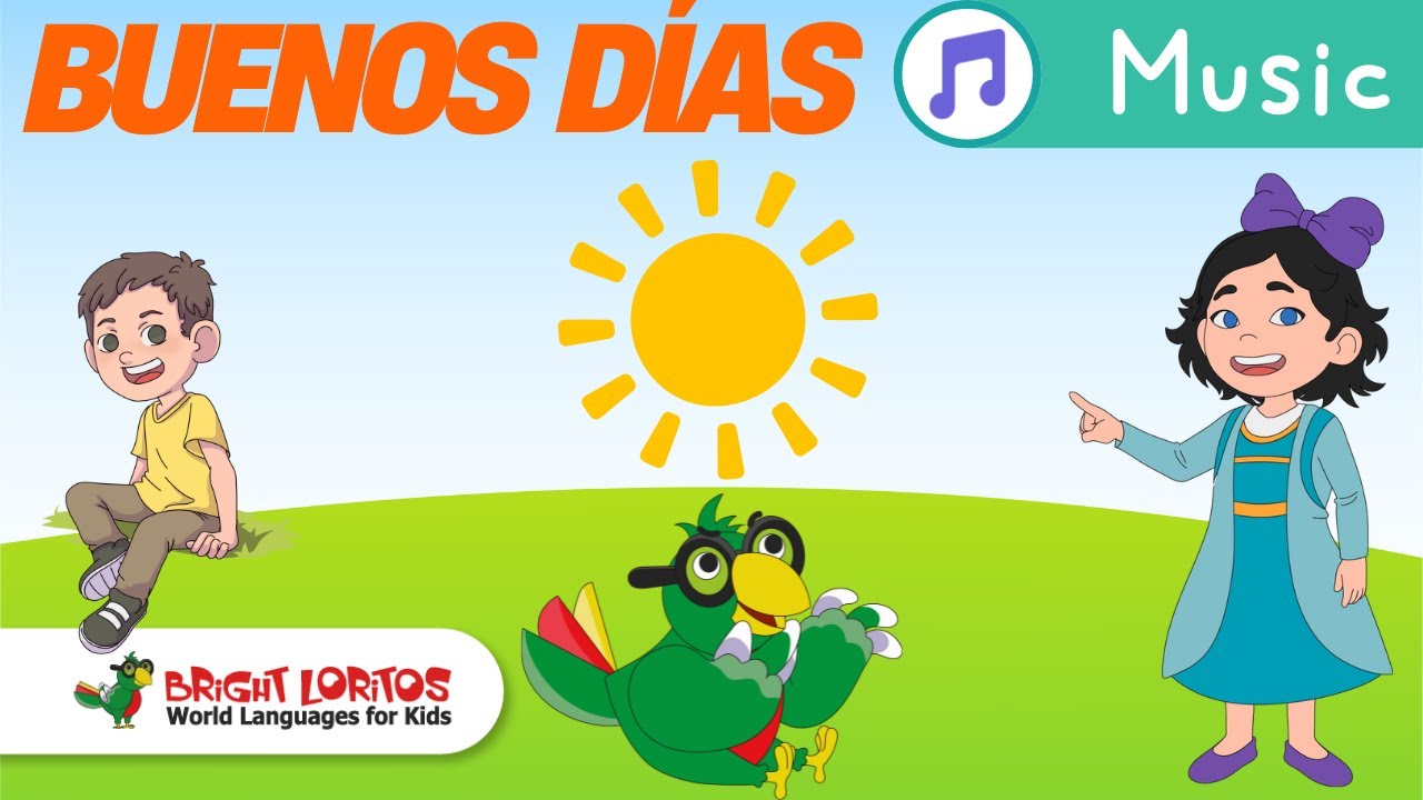 Buenos Días Amigos ☀️ | Canción Infantil para Saludar y Contar en Español | Spanish Kids Song