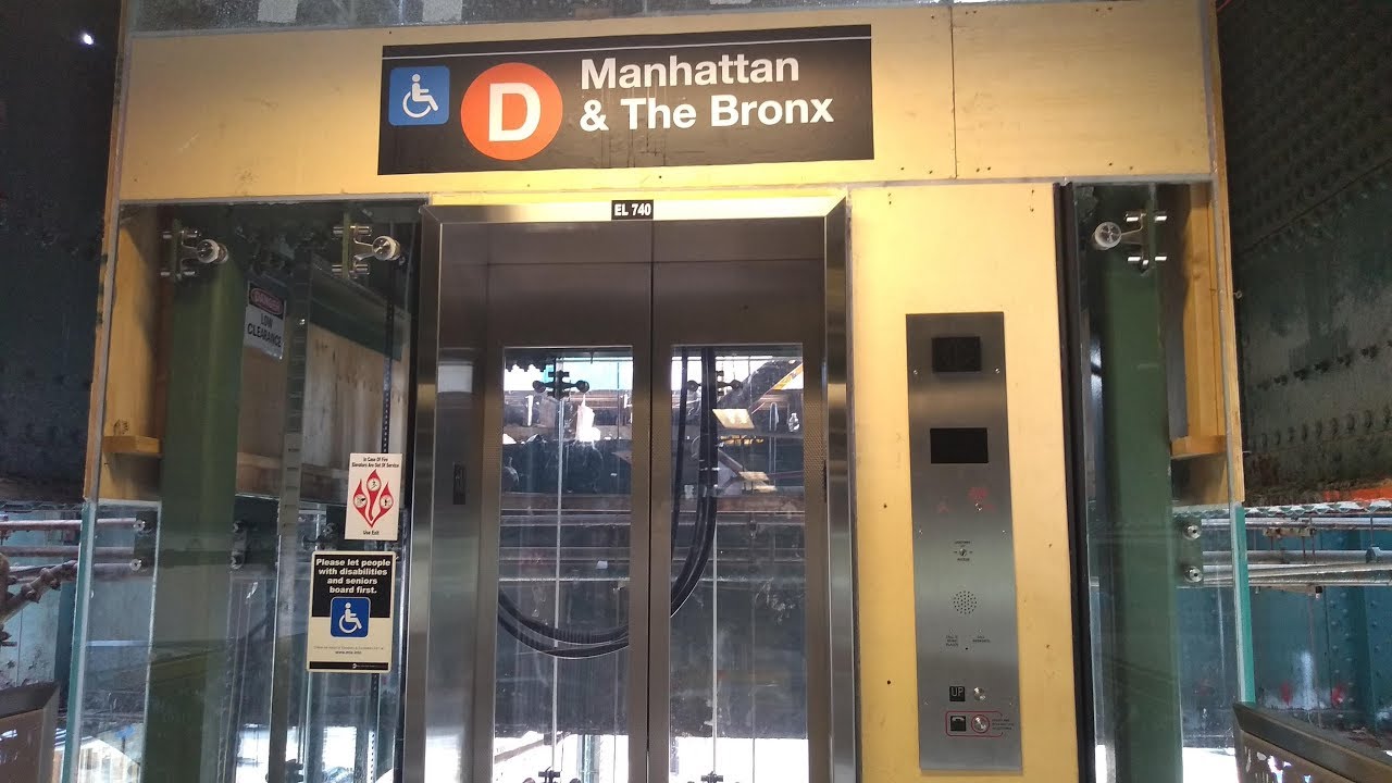 ᴴᴰ Riding the New Elevators between the D and N Lines at New Utrecht Av - 62 Street