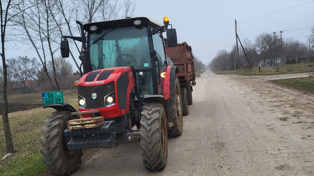 Téli trágya/gané hordás