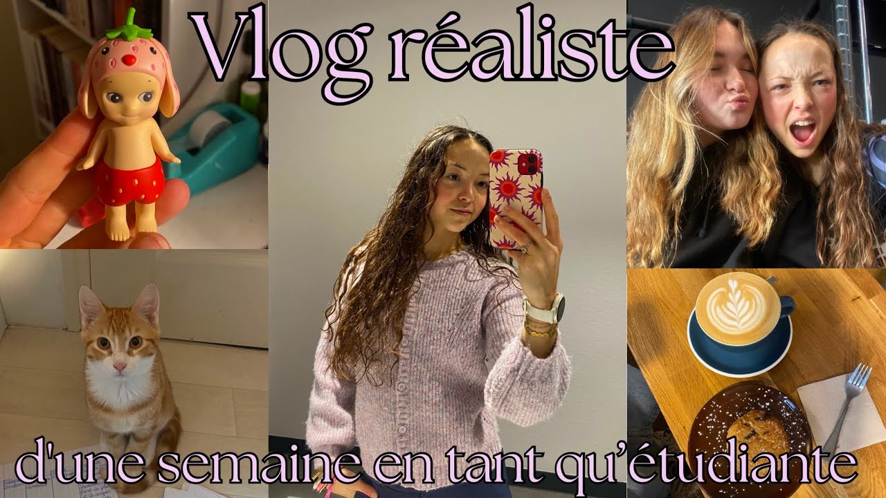 Quelques jours réalistes dans ma vie (sport, cours, cafés, sckrapbooking…)🌟