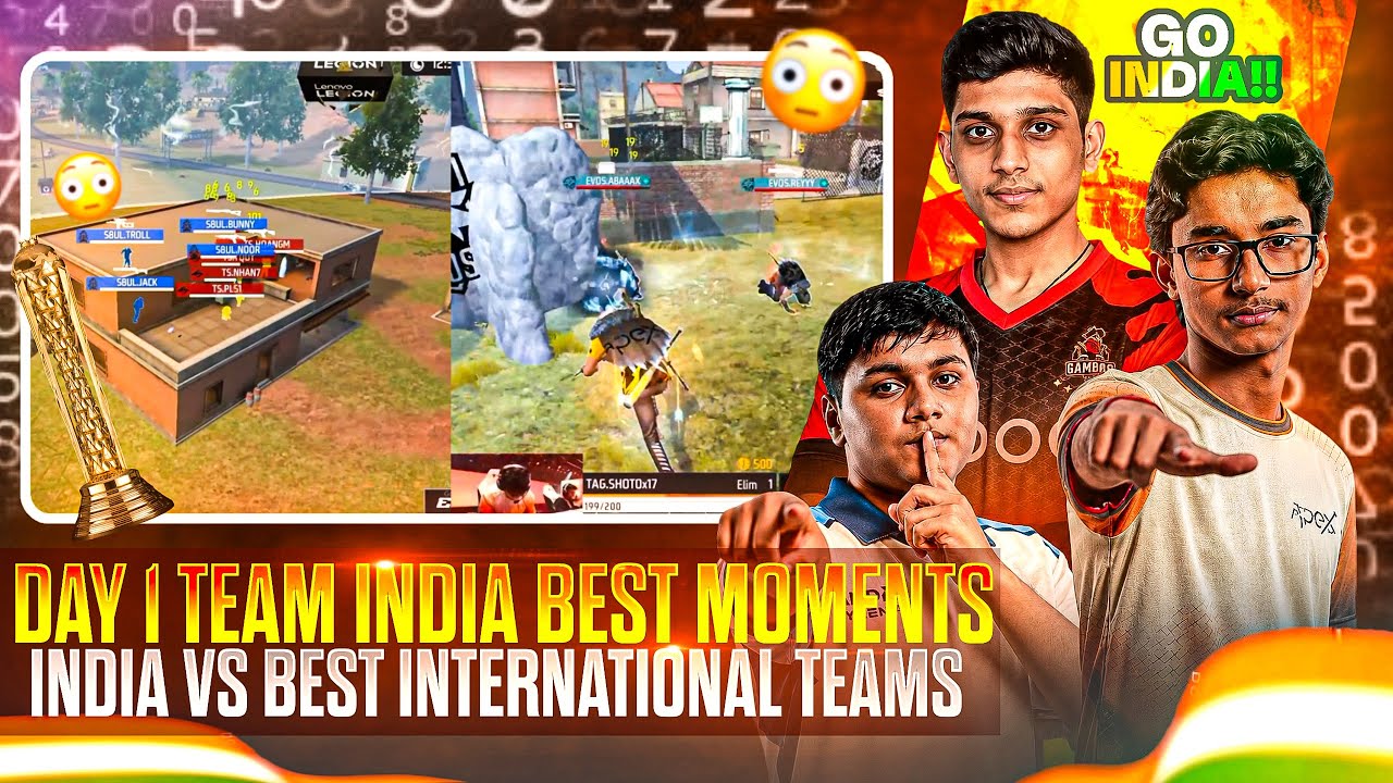 INDIA🇮🇳 VS BEST INTERNATIONAL TEAMS🌏 | EWC DAY 1 - INDIA BEST MOMENTS🔥 | ESPORTS WORLD CUP 2026